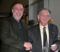 ComteQ Publisher Rob Huberman with Yehuda Bauer