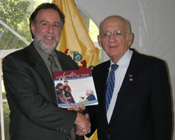 ComteQ Publisher Rob Huberman with Paul Winkler